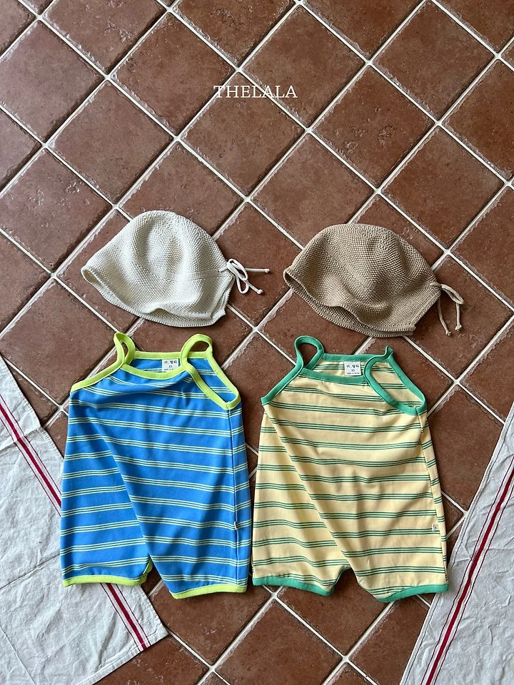 Lala - Korean Baby Fashion - #babyfever - Triple Stripe Suit - 7
