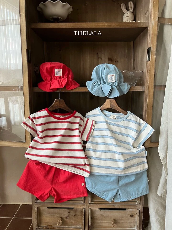 Lala - Korean Baby Fashion - #babyfever - Stripe Tee - 4