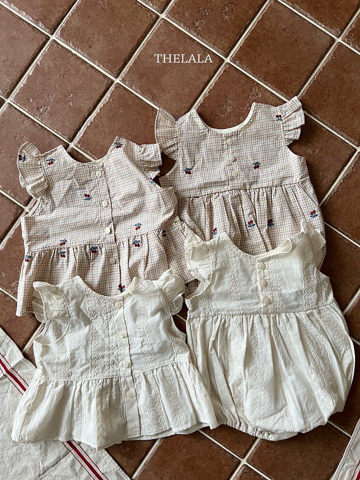 Lala - Korean Baby Fashion - #babygirlfashion - Cherry Blouse - 11