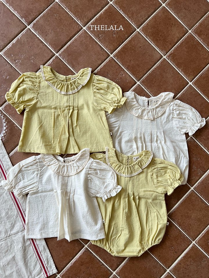 Lala - Korean Baby Fashion - #babygirlfashion - Lemon Collar Suit - 10