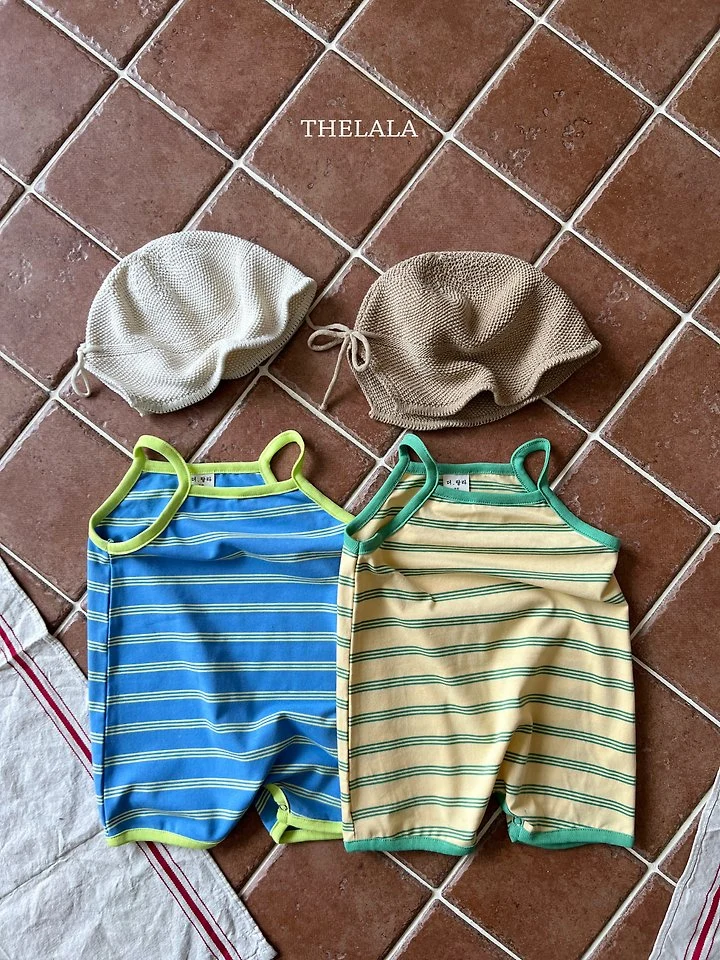 Lala - Korean Baby Fashion - #babygirlfashion - Triple Stripe Suit - 8