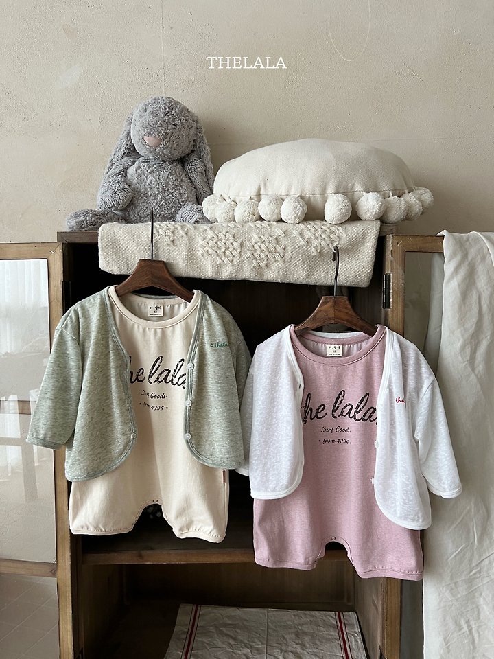 Lala - Korean Baby Fashion - #babygirlfashion - Lettering Suit