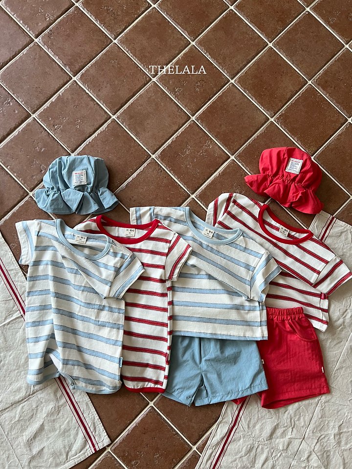 Lala - Korean Baby Fashion - #babylifestyle - Stripe Tee - 5