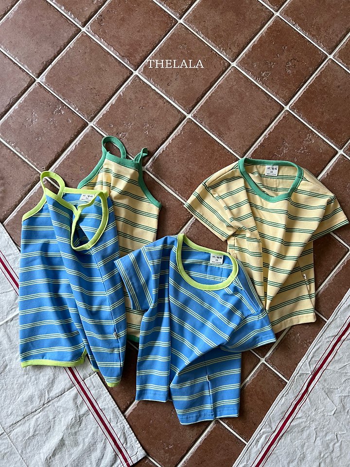 Lala - Korean Baby Fashion - #babylifestyle - Triple Stripe Suit - 9