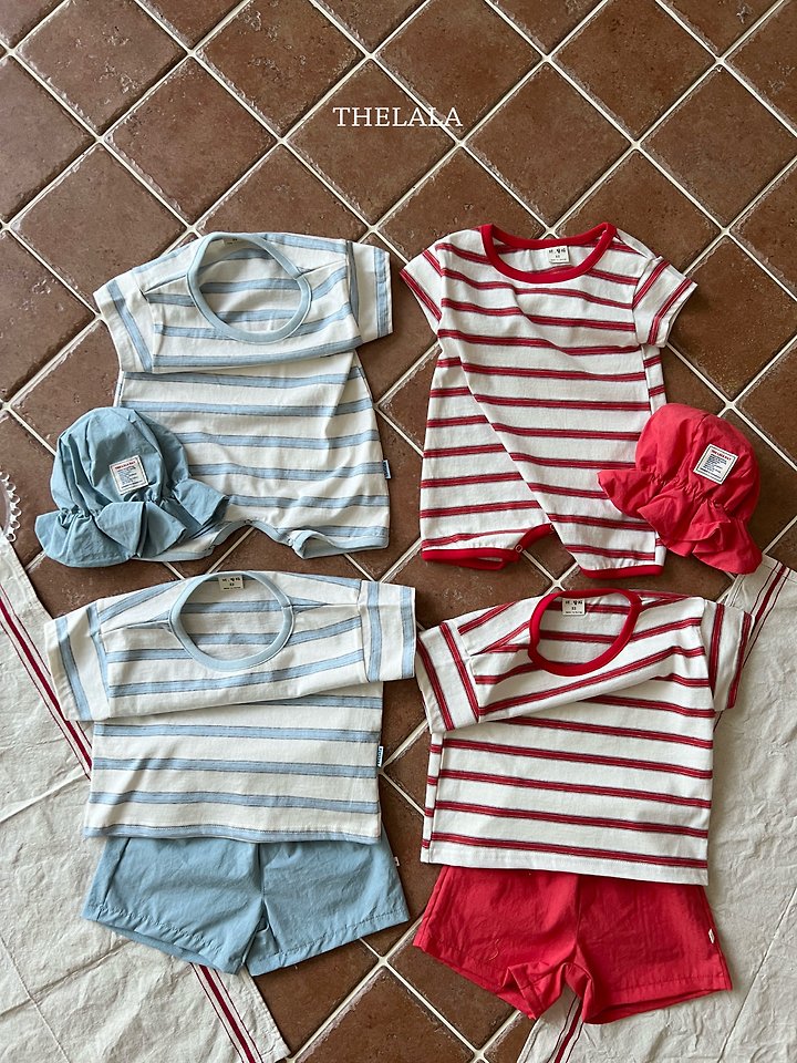Lala - Korean Baby Fashion - #babyoninstagram - Stripe Tee - 6