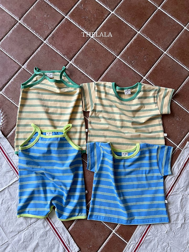 Lala - Korean Baby Fashion - #babyoninstagram - Triple Stripe Suit - 10