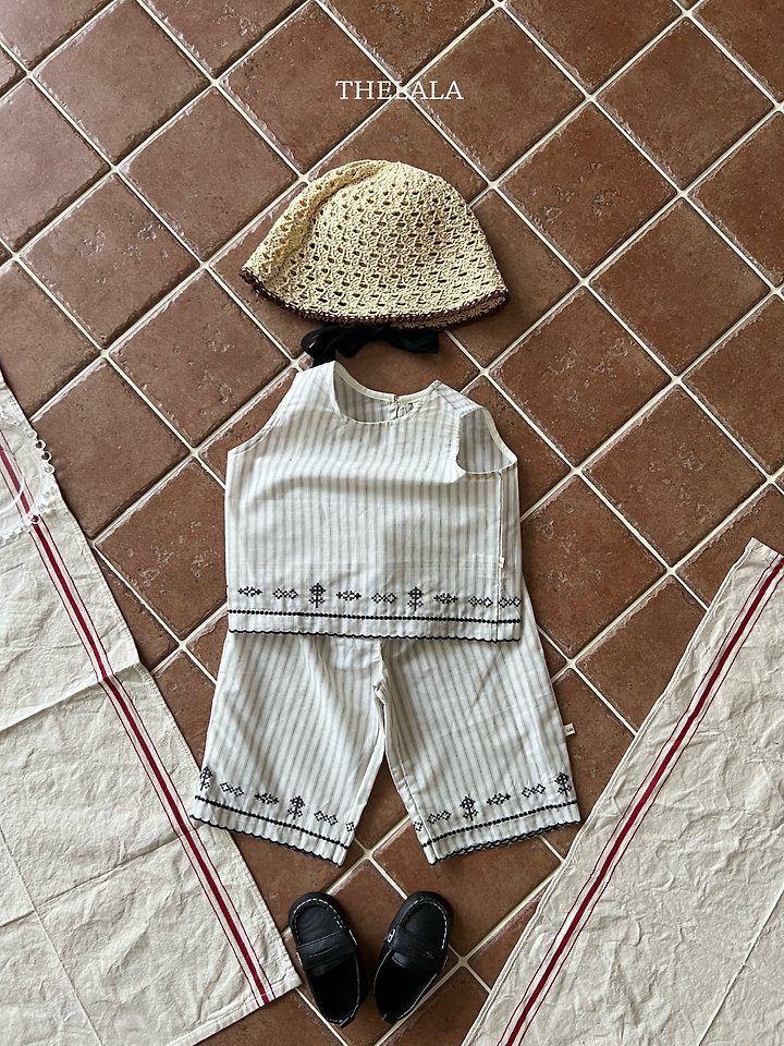 Lala - Korean Baby Fashion - #babyootd - Cross Stitch Set