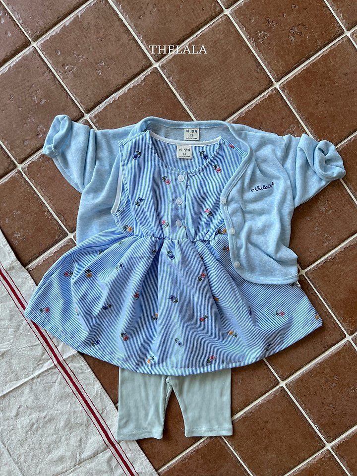 Lala - Korean Baby Fashion - #babyootd - Rain Flower One-Piece - 8