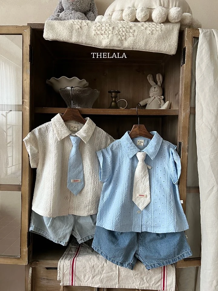 Lala - Korean Baby Fashion - #babyoutfit - Mini Mini Tie - 6