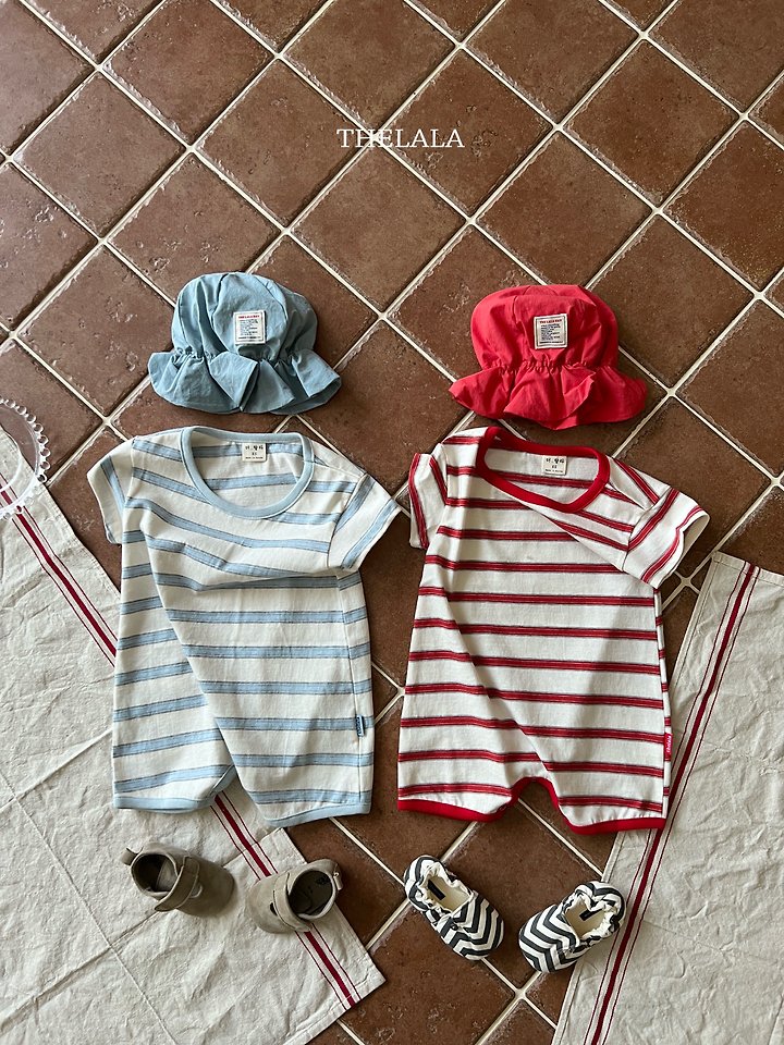 Lala - Korean Baby Fashion - #babyoutfit - Stripe Suit - 9