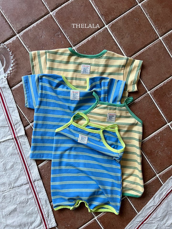 Lala - Korean Baby Fashion - #babyoutfit - Triple Stripe Tee - 11