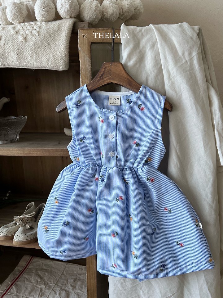 Lala - Korean Baby Fashion - #babyoutfit - Rain Flower One-Piece - 9
