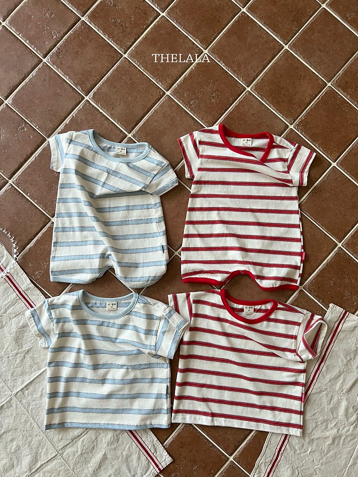 Lala - Korean Baby Fashion - #babywear - Stripe Tee - 10