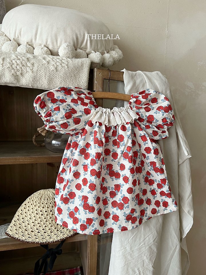 Lala - Korean Baby Fashion - #babyoutfit - Rose Garden One-Piece - 4