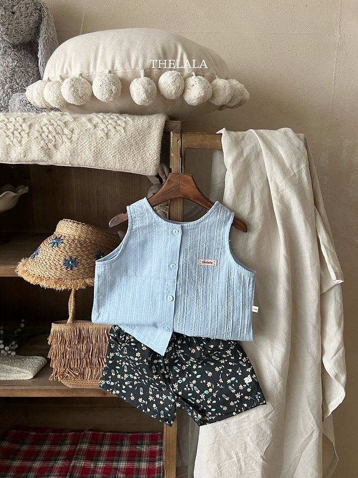 Lala - Korean Baby Fashion - #babywear - Narangd Sleeveless - 4