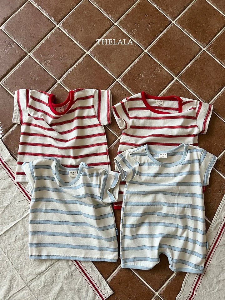 Lala - Korean Baby Fashion - #onlinebabyboutique - Stripe Tee - 11
