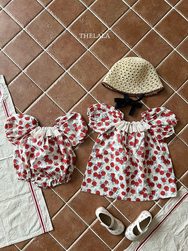 Lala - Korean Baby Fashion - #onlinebabyboutique - Rose Garden One-Piece - 5