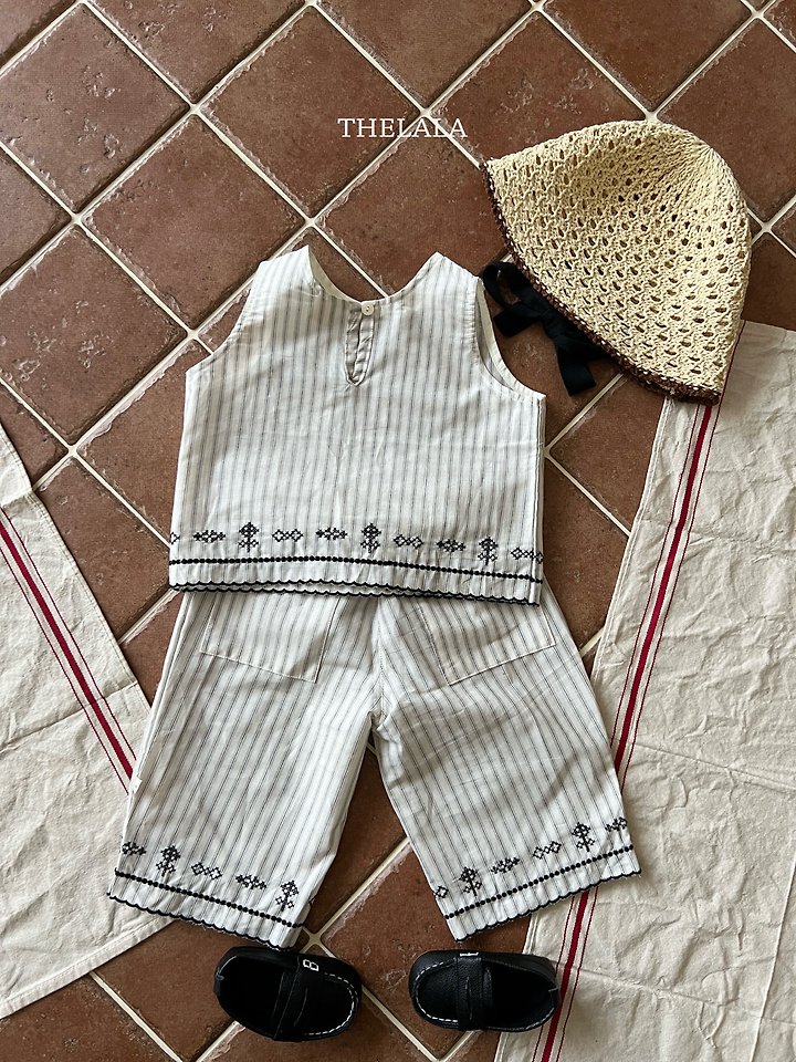 Lala - Korean Baby Fashion - #onlinebabyshop - Cross Stitch Set - 6