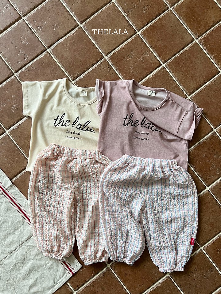 Lala - Korean Baby Fashion - #onlinebabyshop - Sherbet Check Pants - 8