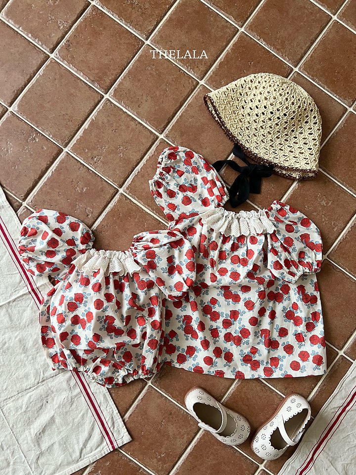 Lala - Korean Baby Fashion - #onlinebabyshop - Rose Garden One-Piece - 6