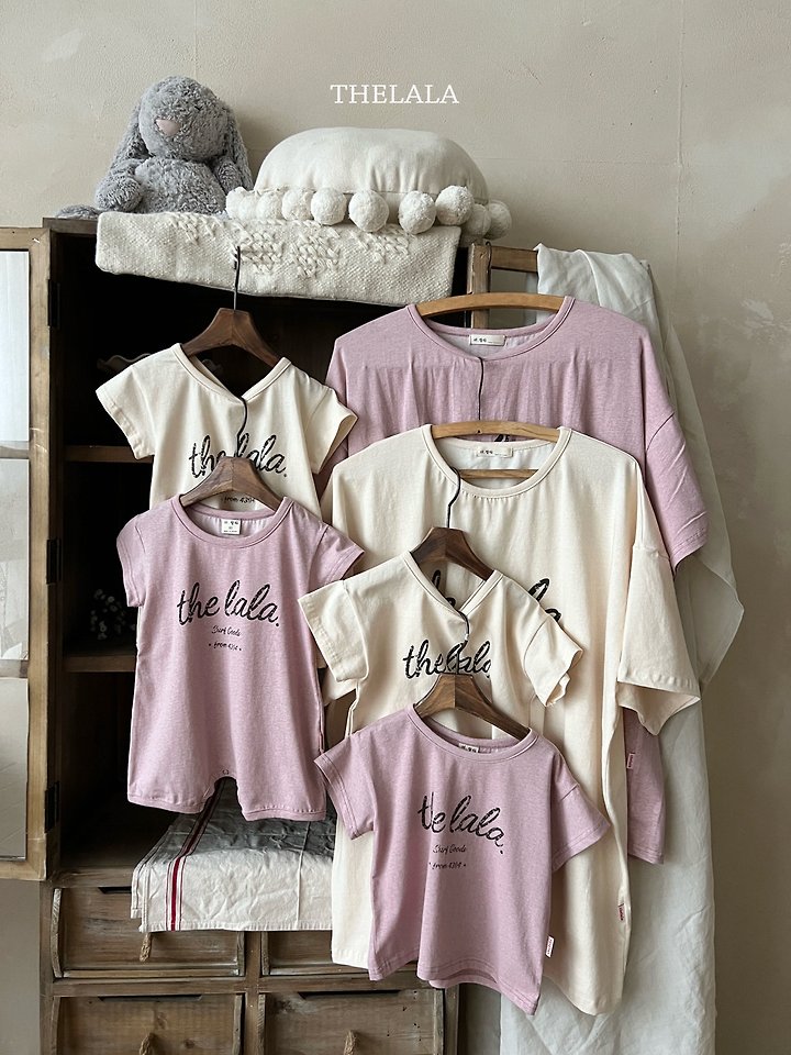 Lala - Korean Women Fashion - #momslook - Lettering Tee (Mom) - 10