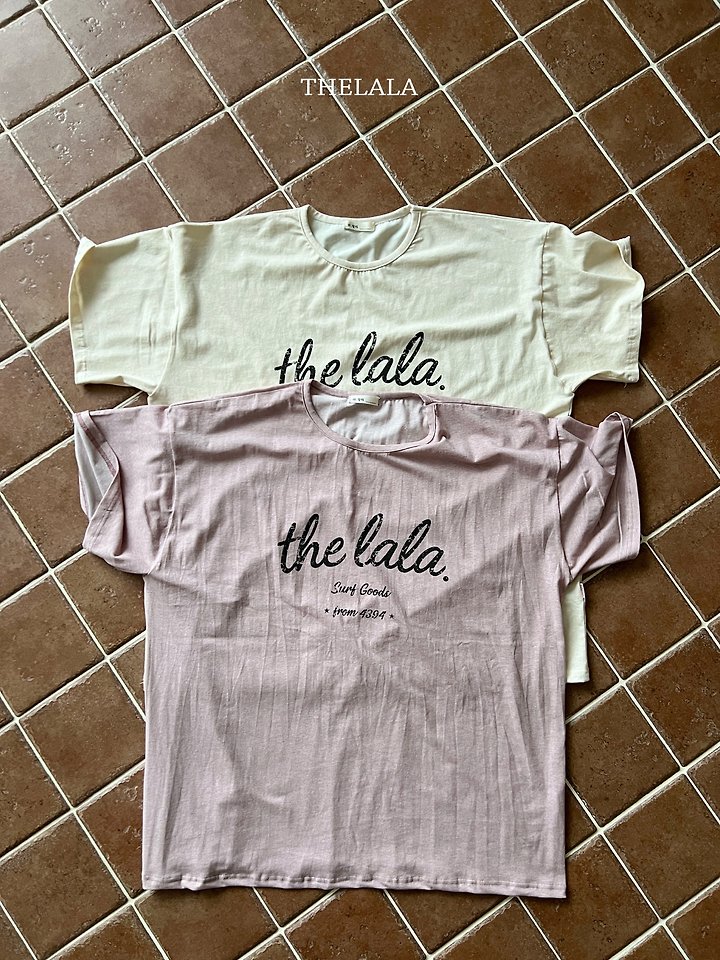 Lala - Korean Women Fashion - #momslook - Lettering Tee (Mom) - 8