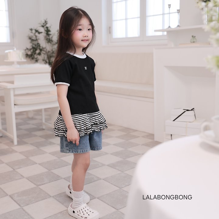 Lalabongbong - Korean Children Fashion - #Kfashion4kids - Patch Pop Raglan Tee - 10