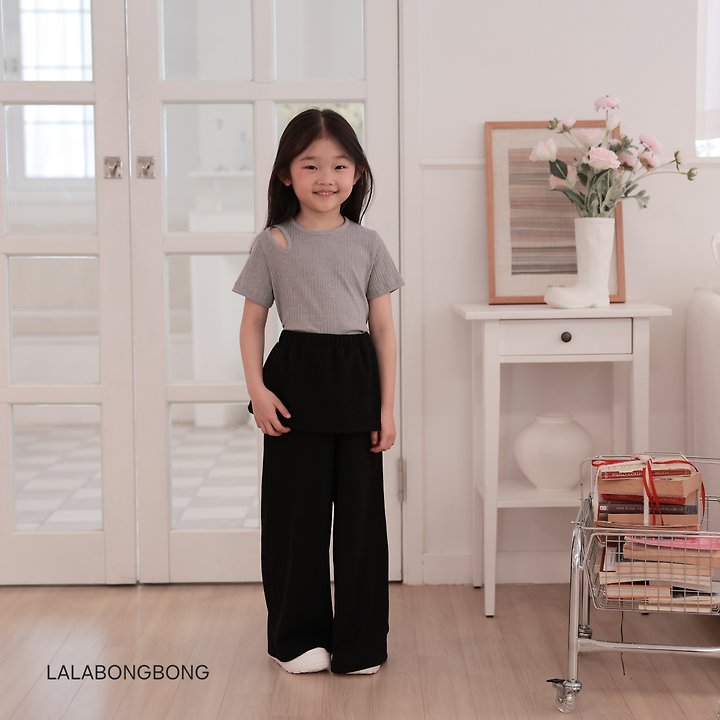 Lalabongbong - Korean Children Fashion - #Kfashion4kids - Slight Slit Tee - 8