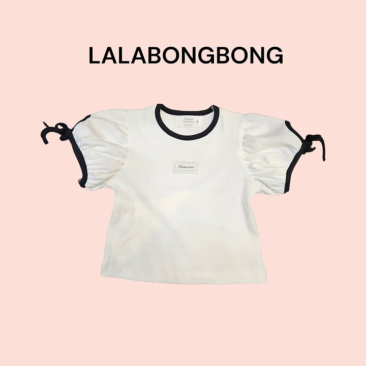Lalabongbong - Korean Children Fashion - #childofig - Girl Ribbon Tee - 5