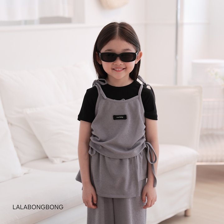 Lalabongbong - Korean Children Fashion - #childofig - String Line Sleeveless - 7