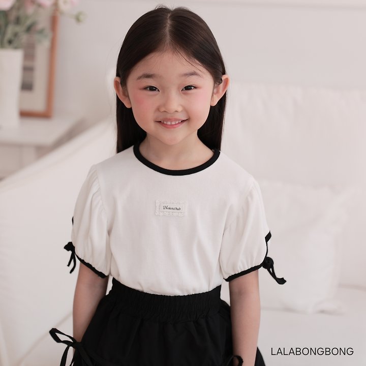 Lalabongbong - Korean Children Fashion - #childrensboutique - Girl Ribbon Tee - 6