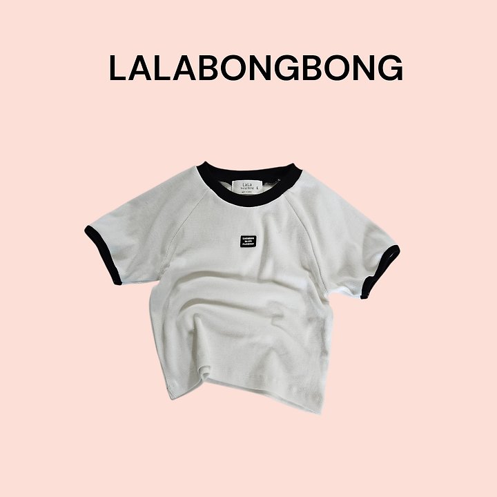 Lalabongbong - Korean Children Fashion - #childrensboutique - Patch Pop Raglan Tee - 4