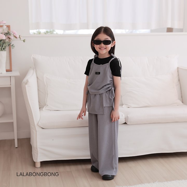 Lalabongbong - Korean Children Fashion - #designkidswear - String Line Sleeveless - 9