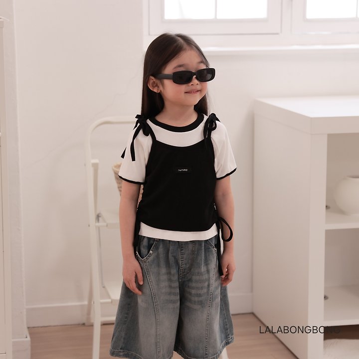Lalabongbong - Korean Children Fashion - #discoveringself - Bermuda Denim Pants - 7