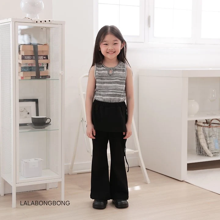 Lalabongbong - Korean Children Fashion - #discoveringself - Mix Sleeveless Tee - 11