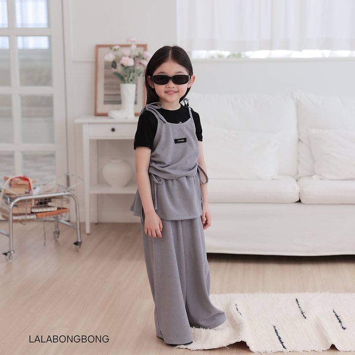 Lalabongbong - Korean Children Fashion - #discoveringself - String Line Sleeveless - 10