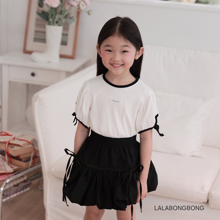 Lalabongbong - Korean Children Fashion - #fashionkids - Girl Ribbon Tee - 9