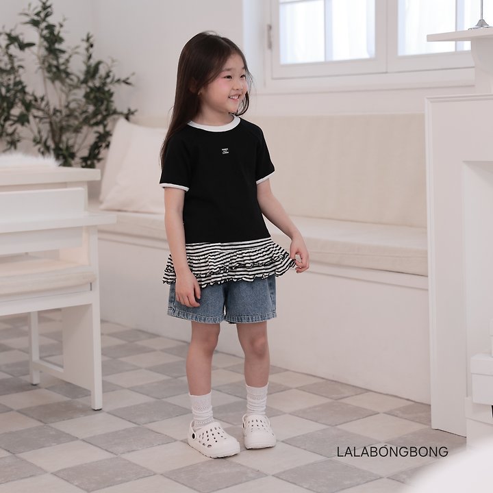 Lalabongbong - Korean Children Fashion - #fashionkids - Summer Denim Pants - 6