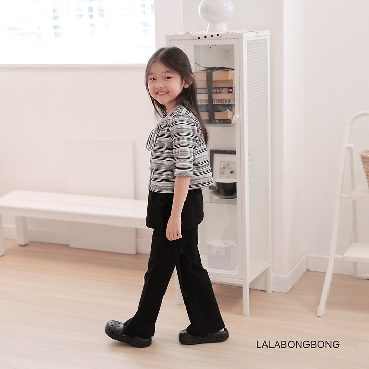 Lalabongbong - Korean Children Fashion - #kidsshorts - Side Wrap Pants - 8