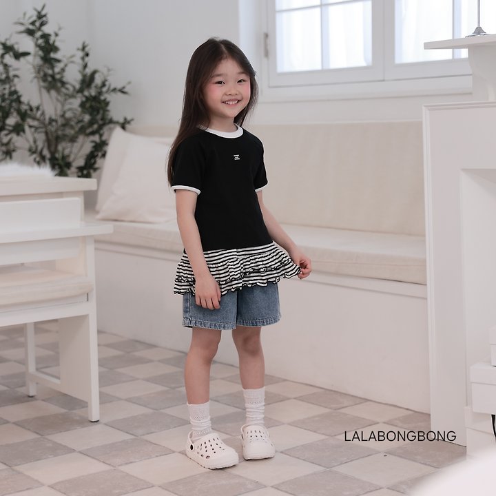 Lalabongbong - Korean Children Fashion - #kidsshorts - Summer Denim Pants - 7