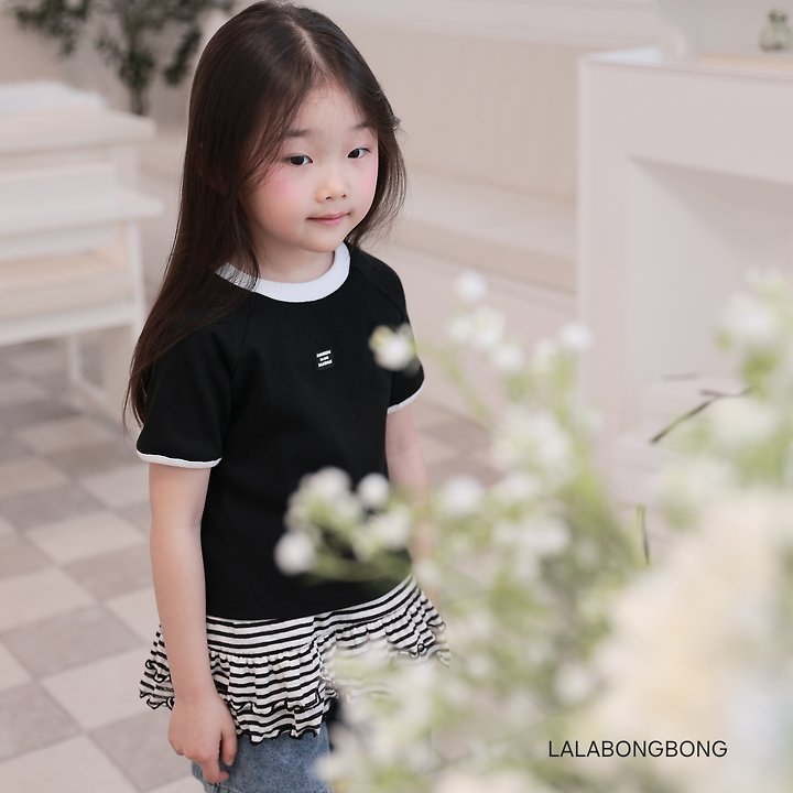 Lalabongbong - Korean Children Fashion - #kidsstore - Patch Pop Raglan Tee - 8