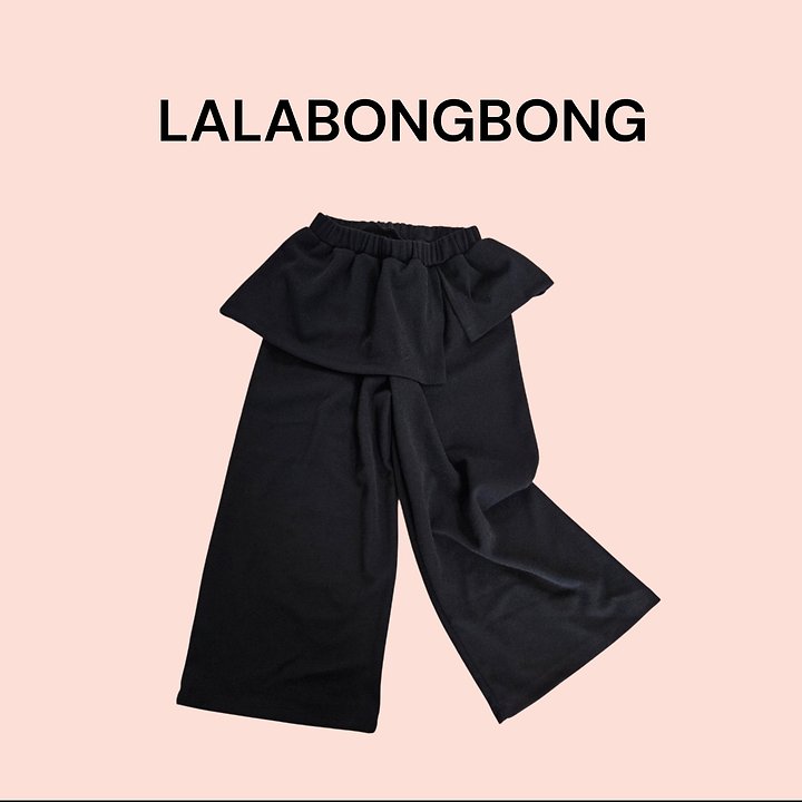 Lalabongbong - Korean Children Fashion - #kidsshorts - Uncut Wide Pants - 4