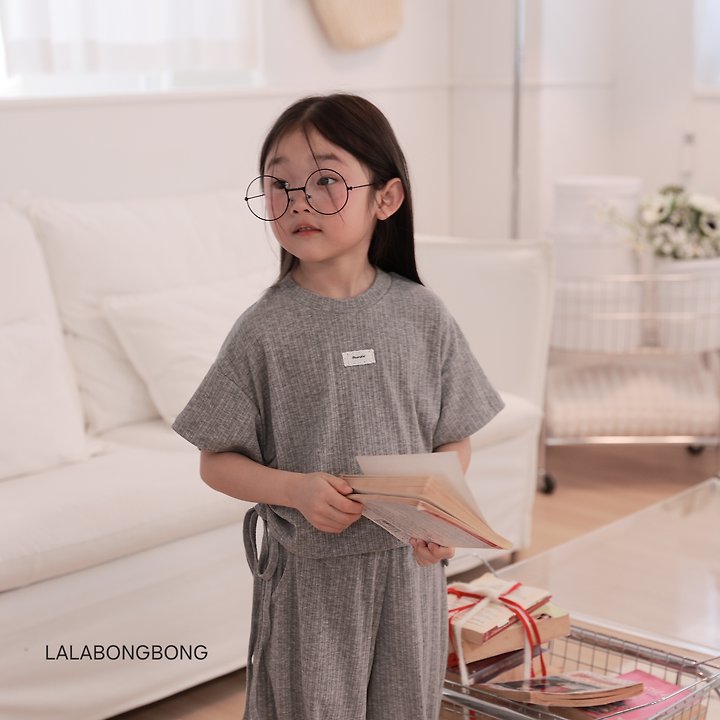 Lalabongbong - Korean Children Fashion - #kidsstore - Flow Edge Tee - 7