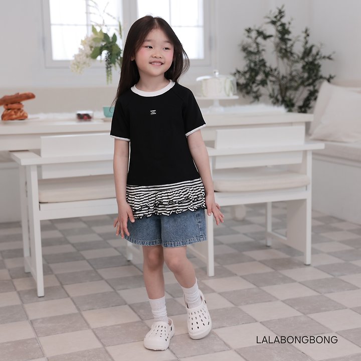 Lalabongbong - Korean Children Fashion - #kidzfashiontrend - Patch Pop Raglan Tee - 9