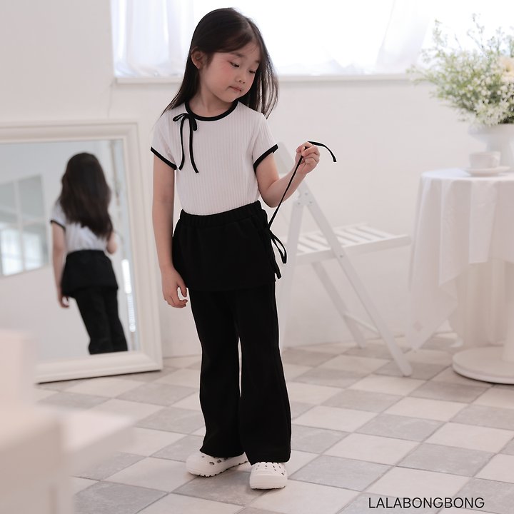 Lalabongbong - Korean Children Fashion - #littlefashionista - Side Wrap Pants - 12