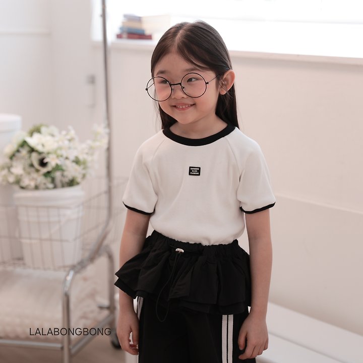 Lalabongbong - Korean Children Fashion - #littlefashionista - Patch Pop Raglan Tee - 11