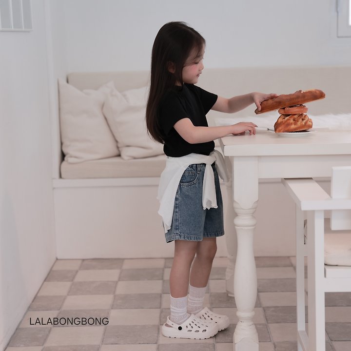 Lalabongbong - Korean Children Fashion - #littlefashionista - Summer Denim Pants - 11