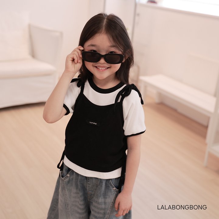 Lalabongbong - Korean Children Fashion - #magicofchildhood - String Line Sleeveless