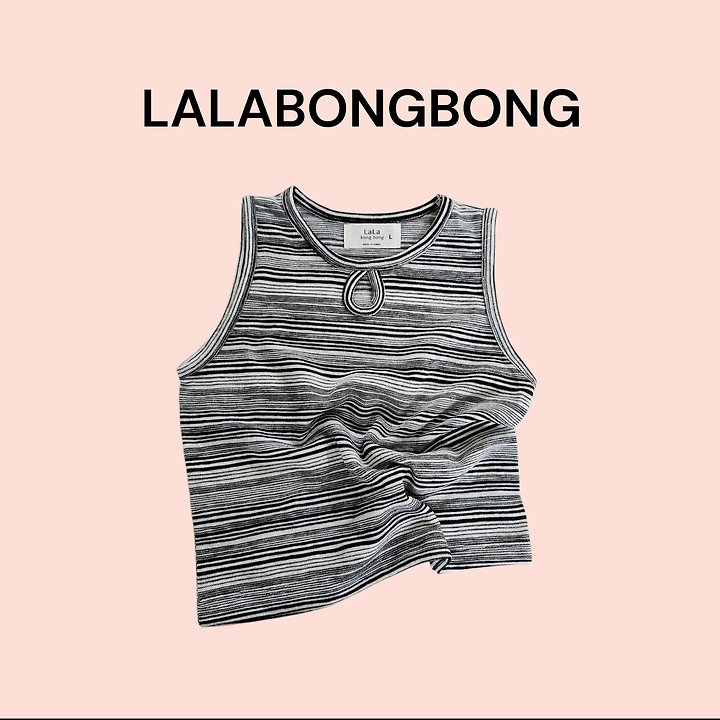 Lalabongbong - Korean Children Fashion - #minifashionista - Mix Sleeveless Tee - 3