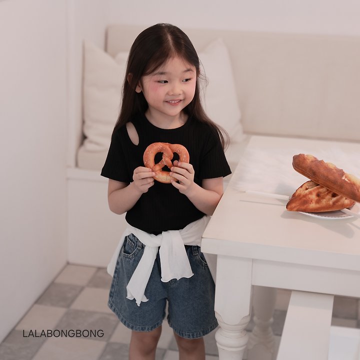Lalabongbong - Korean Children Fashion - #prettylittlegirls - Slight Slit Tee - 12